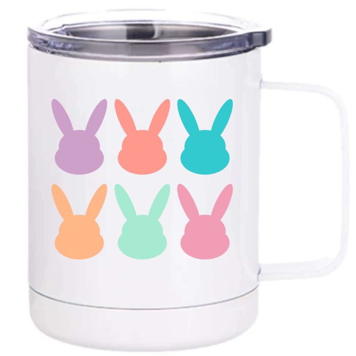 Bunny Head Easter Holiday Front & Back 12oz Stainless Steel Tumbler Cup