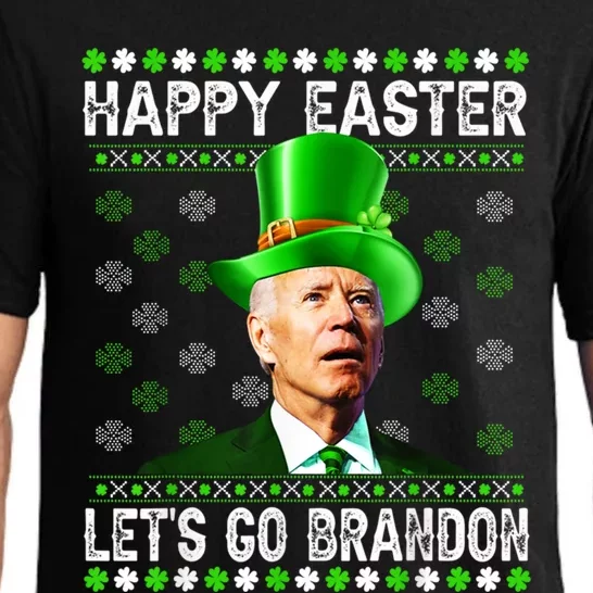 Biden Happy Easter Lets Go Brandon St PactrickS Day Ugly Great Gift Pajama Set