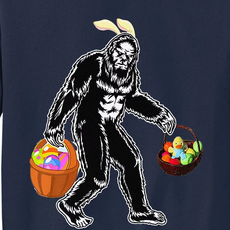 Bigfoot Hunting Easter Eggs Funny Gift Tall Sweatshirt