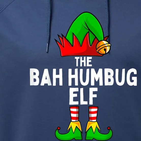 Bah Humbug Elf Matching Family Christmas Performance Fleece Hoodie