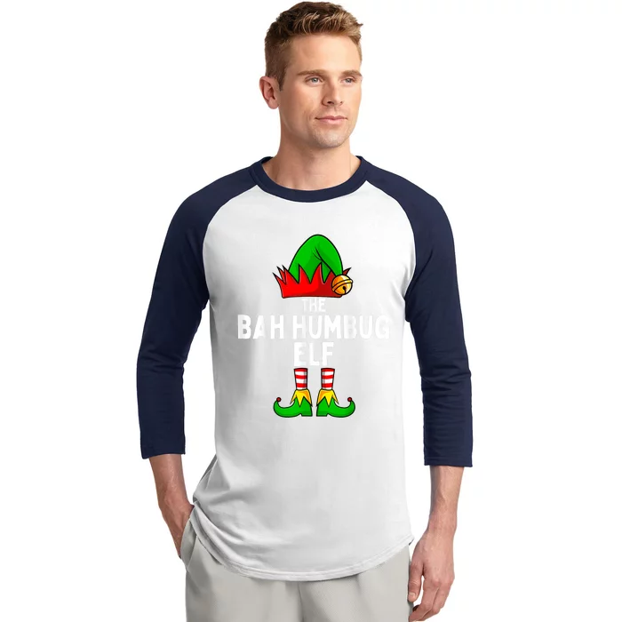 Bah Humbug Elf Matching Family Christmas Baseball Sleeve Shirt