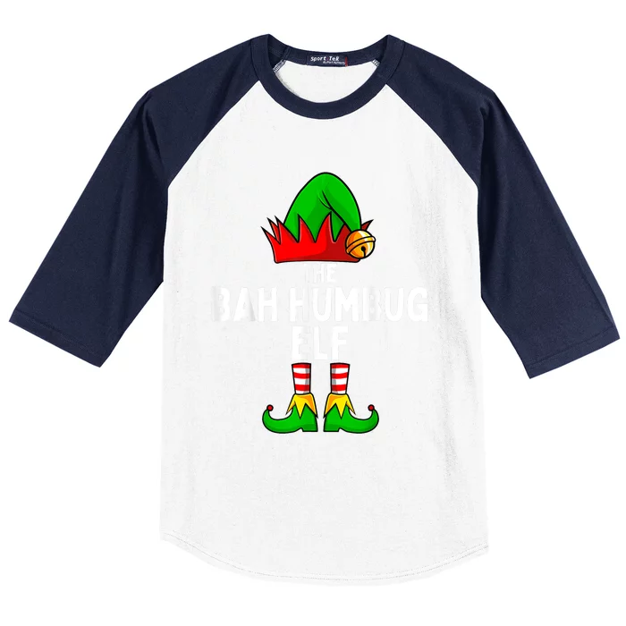 Bah Humbug Elf Matching Family Christmas Baseball Sleeve Shirt