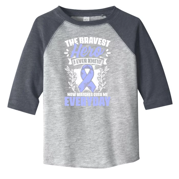 Bravest Hero Esophagus Cancer Esophageal Cancer Awareness Cute Gift Toddler Fine Jersey T-Shirt