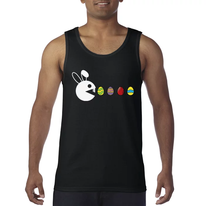 Bunny Happy Easter Egg Hunting VideoGame Gamer Tank Top