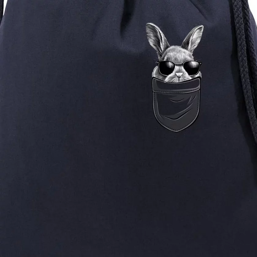 Bunny Happy Easter Shirts For Bunny Pocket Drawstring Bag