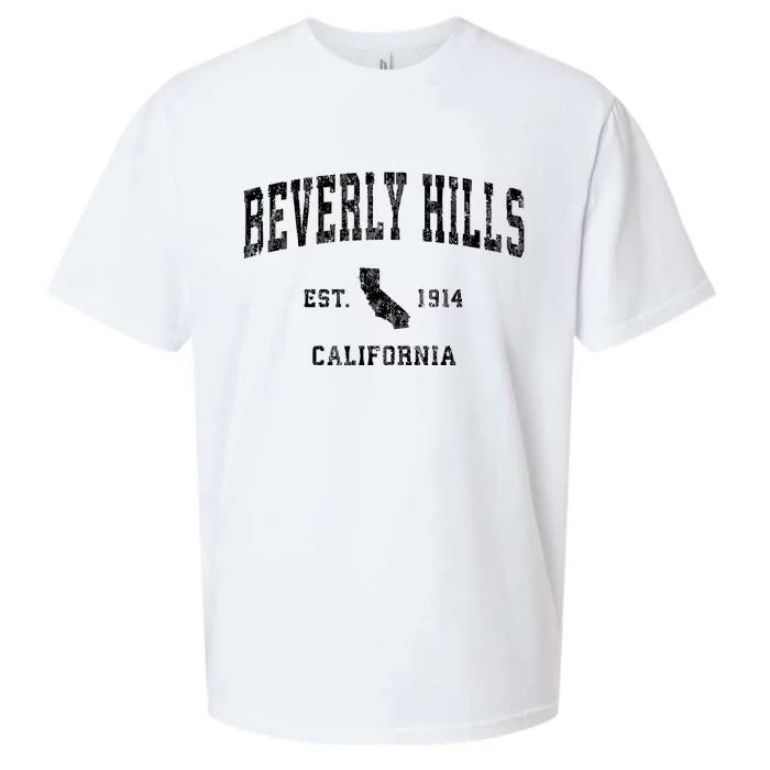 Beverly Hills Est 1914 California Ca Sueded Cloud Jersey T-Shirt