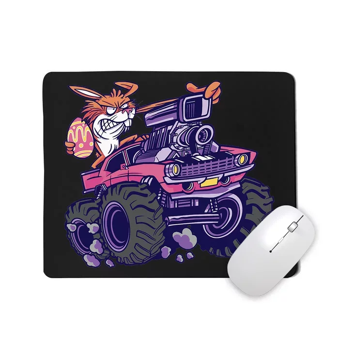 Bunny Happy Easter Monster Truck Lovers Mousepad