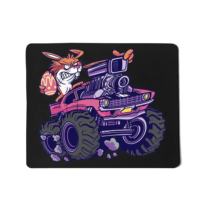 Bunny Happy Easter Monster Truck Lovers Mousepad