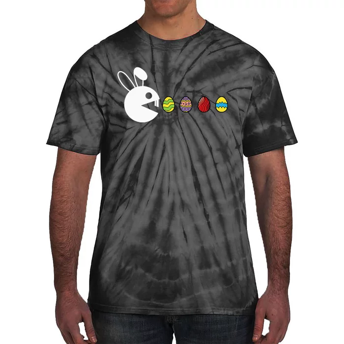 Bunny Happy Easter Egg Hunting Video-Game Gamer Tie-Dye T-Shirt