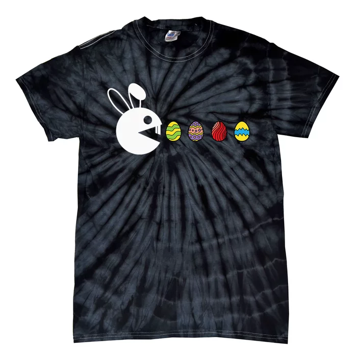 Bunny Happy Easter Egg Hunting Video-Game Gamer Tie-Dye T-Shirt