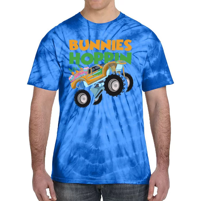 Bunnies Hoppin Easter Egg Monster Truck Happy Easter Day Gift Tie-Dye T-Shirt