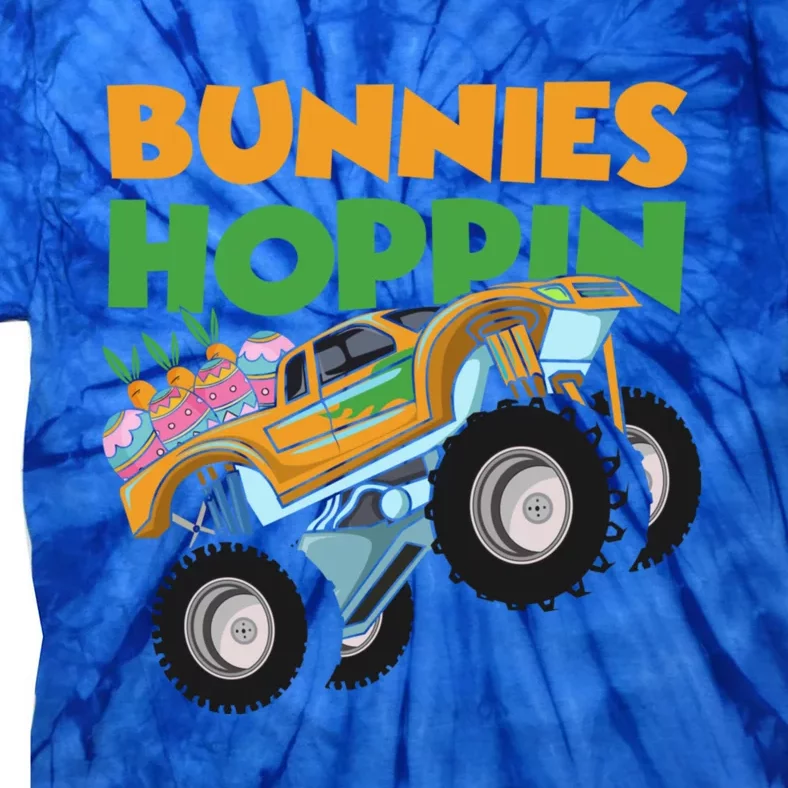 Bunnies Hoppin Easter Egg Monster Truck Happy Easter Day Gift Tie-Dye T-Shirt