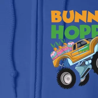 Bunnies Hoppin Easter Egg Monster Truck Happy Easter Day Gift Full Zip Hoodie