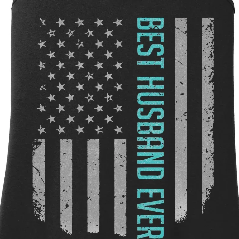 Best Husband Ever American Flag Gifts For Father's day Ladies Essential Tank