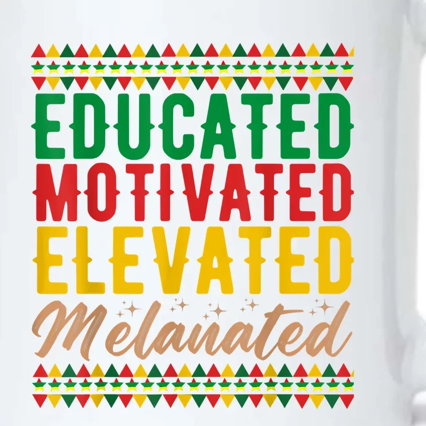 Black History Educated Motivated Elevated Melanated Black Color Changing Mug