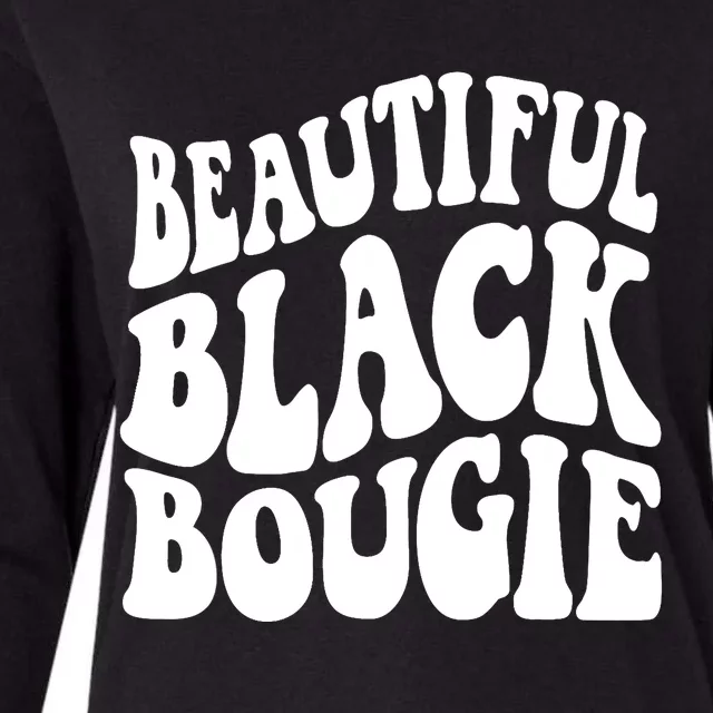 Black History For Wo Beautiful Black Bougie Afro Womens Cotton Relaxed Long Sleeve T-Shirt