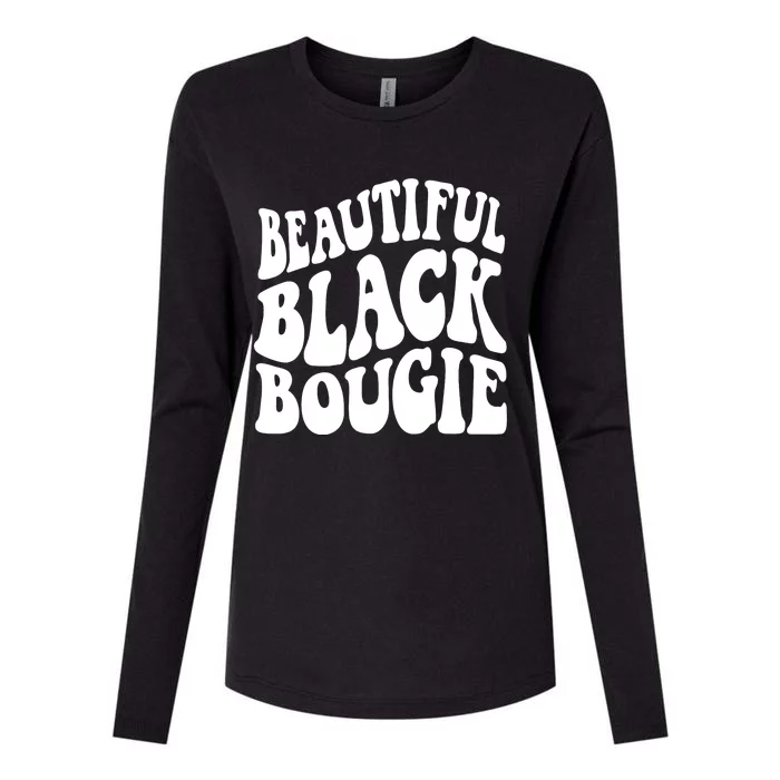 Black History For Wo Beautiful Black Bougie Afro Womens Cotton Relaxed Long Sleeve T-Shirt