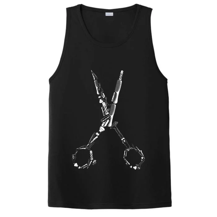 Barber Hairdresser For Barbershop Owner Gift Haircut Stylist Performance Tank