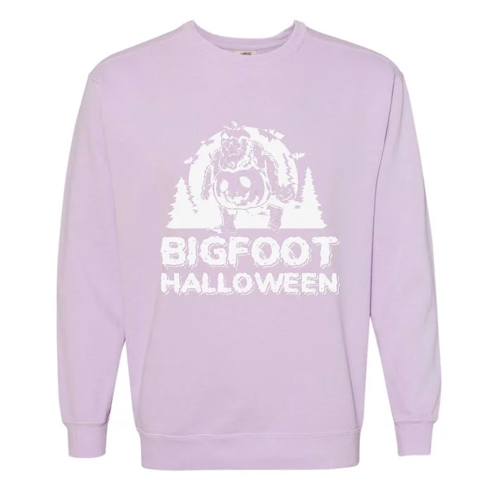 Bigfoot Halloween Funny Halloween Costume Gift Garment-Dyed Sweatshirt