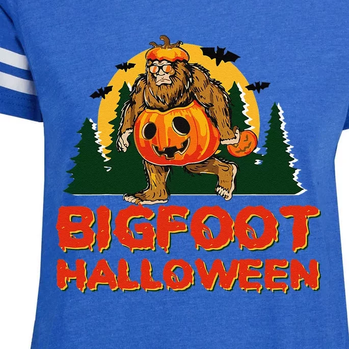 Bigfoot Halloween Funny Halloween Costume Enza Ladies Jersey Football T-Shirt