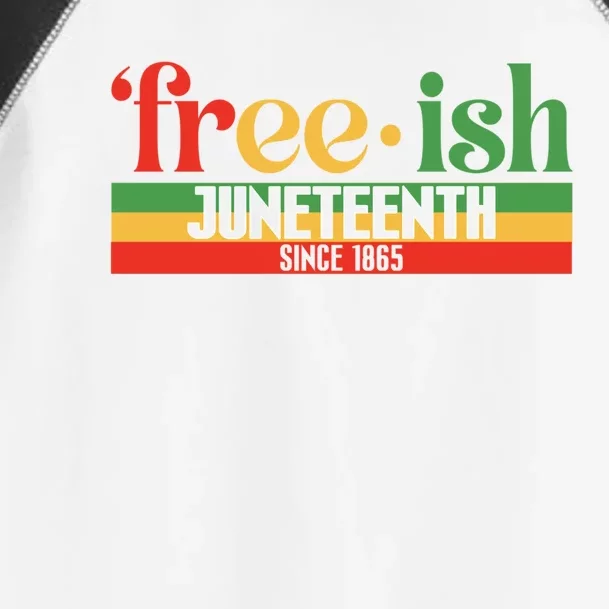 Black History Freecool Giftish Since 1865 Juneteenth Melanin African Funny Gift Toddler Fine Jersey T-Shirt