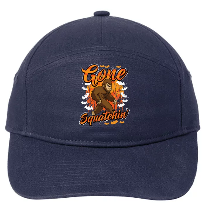 Bigfoot Halloween Funny Sasquatch 7-Panel Snapback Hat