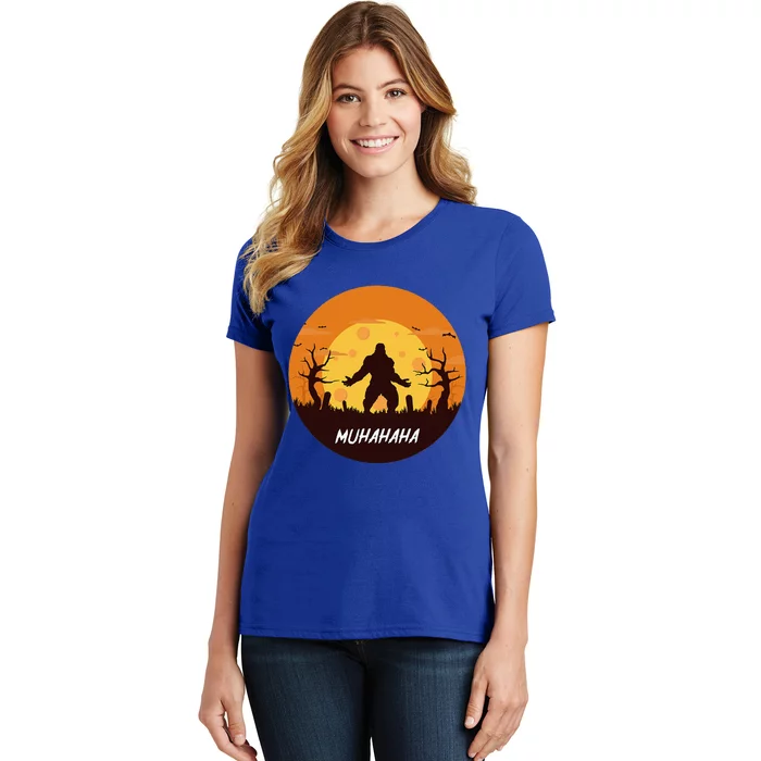 Bigfoot Halloween Funny Trick Or Treat Sasquatch Costume Women's T-Shirt