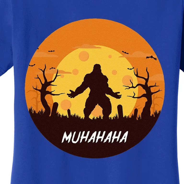 Bigfoot Halloween Funny Trick Or Treat Sasquatch Costume Women's T-Shirt