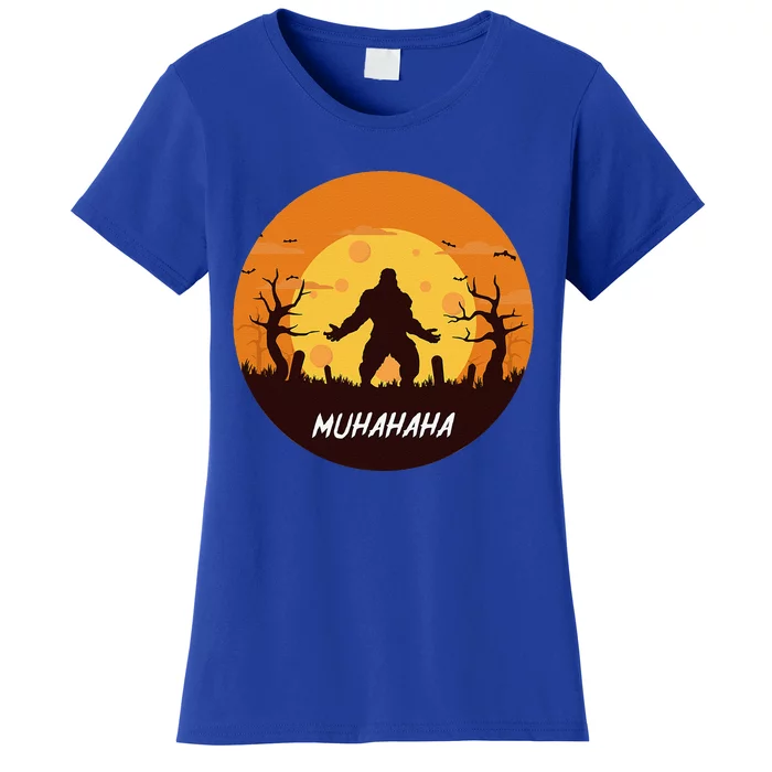 Bigfoot Halloween Funny Trick Or Treat Sasquatch Costume Women's T-Shirt