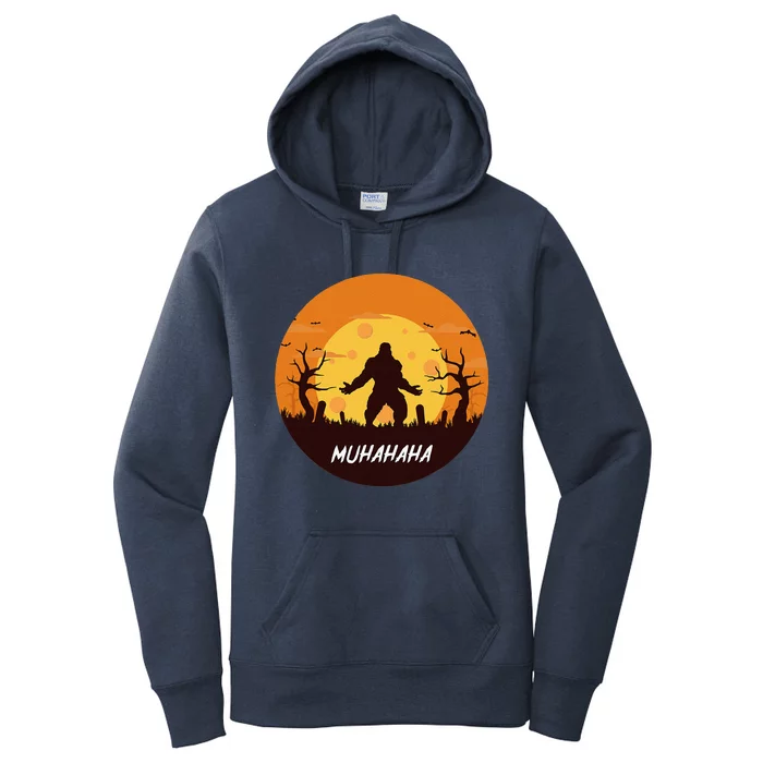 Bigfoot Halloween Funny Trick Or Treat Sasquatch Costume Women's Pullover Hoodie