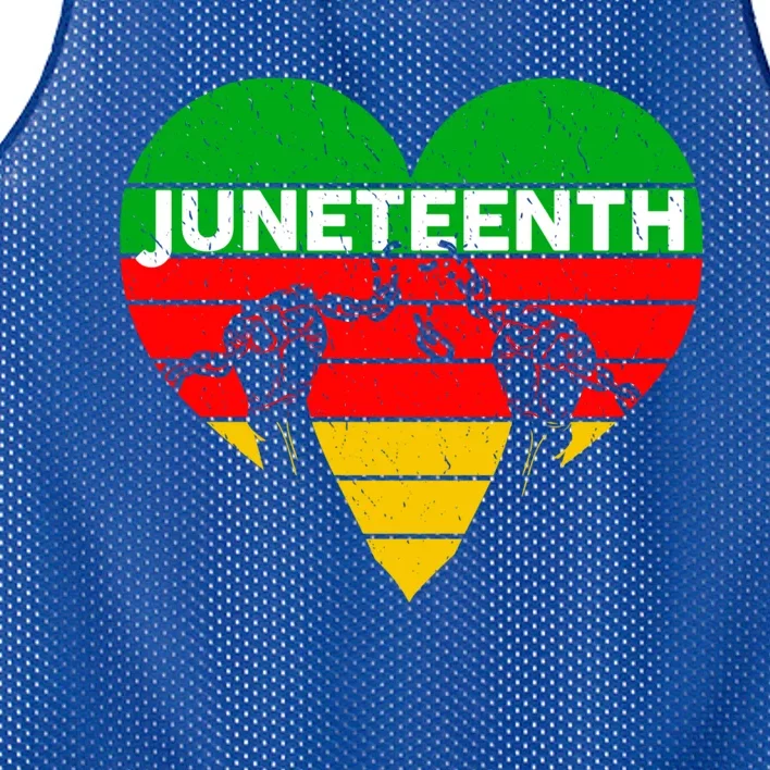 Black History Freedom Juneteenth African American Melanin Gift Mesh Reversible Basketball Jersey Tank