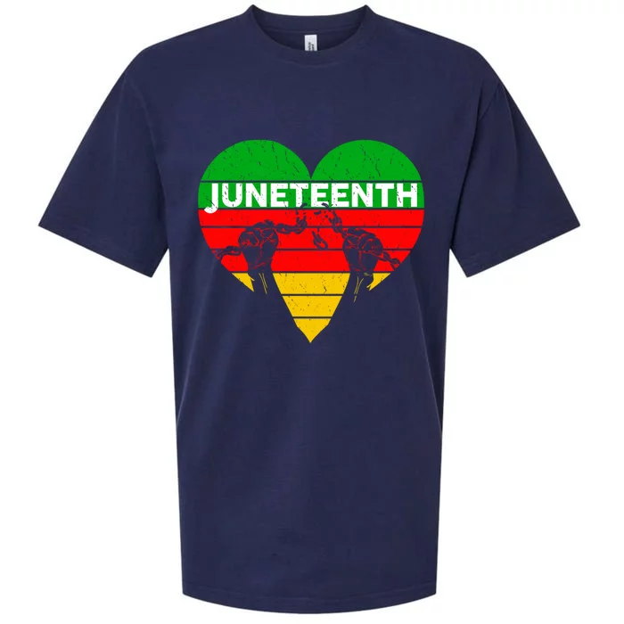 Black History Freedom Juneteenth African American Melanin Gift Sueded Cloud Jersey T-Shirt