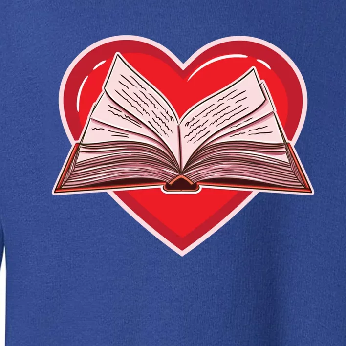 Book Heart For Librarian Valentines Day Gift Toddler Sweatshirt