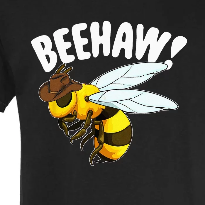 Bee Haw Funny Cowboy Wild West Honey Beekeeping Garment-Dyed Heavyweight T-Shirt