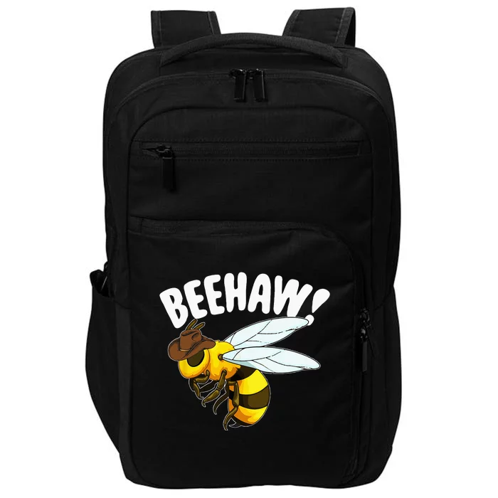 Bee Haw Funny Cowboy Wild West Honey Beekeeping Impact Tech Backpack