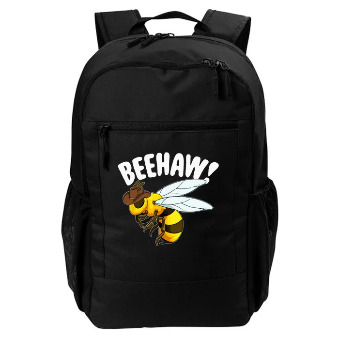 Bee Haw Funny Cowboy Wild West Honey Beekeeping Daily Commute Backpack