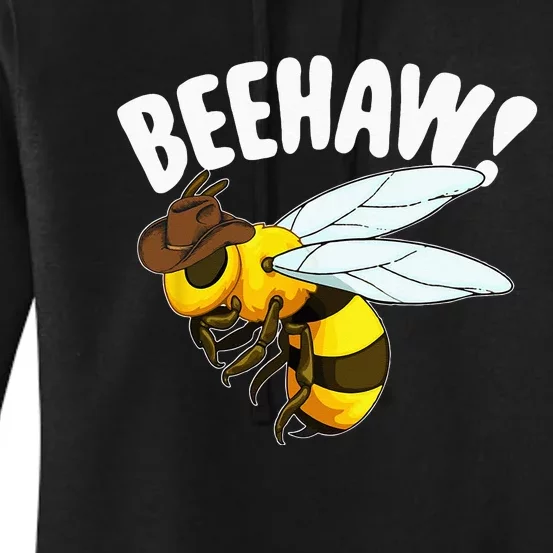 Bee Haw Funny Cowboy Wild West Honey Beekeeping Women's Pullover Hoodie