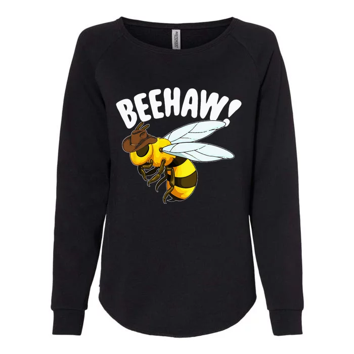 Bee Haw Funny Cowboy Wild West Honey Beekeeping Womens California Wash Sweatshirt