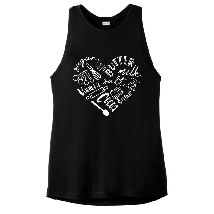 Baking Hear For Baker Pastry Chef Or Cook Ladies Tri-Blend Wicking Tank