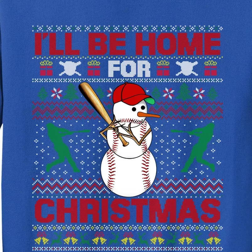 Be Home For Baseball Ugly Christmas Sweater Snow Cute Gift Sweatshirt