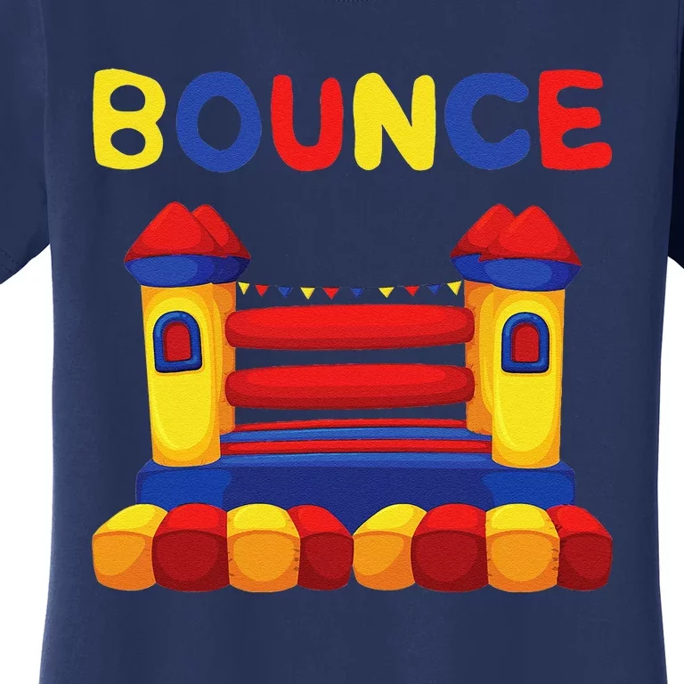 Bouncing House Funny Bounce Castle Birthday Fun Party Gift Women's T-Shirt