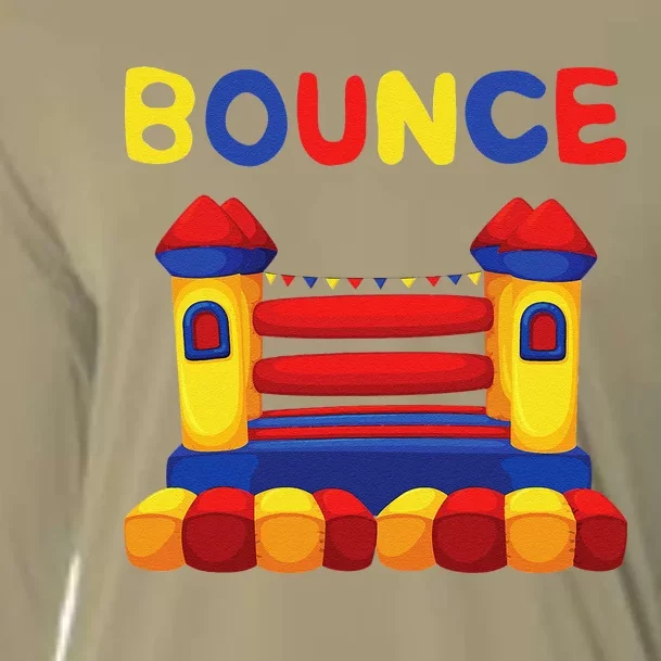 Bouncing House Funny Bounce Castle Birthday Fun Party Gift Cooling Performance Long Sleeve Crew