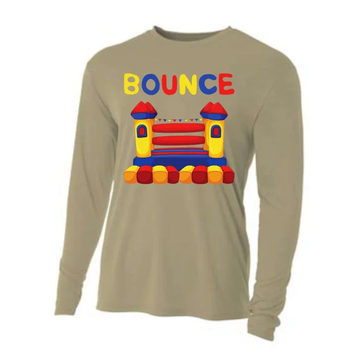 Bouncing House Funny Bounce Castle Birthday Fun Party Gift Cooling Performance Long Sleeve Crew