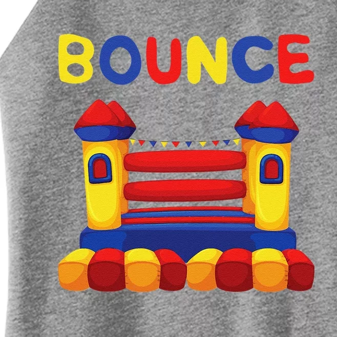 Bouncing House Funny Bounce Castle Birthday Fun Party Gift Women’s Perfect Tri Rocker Tank