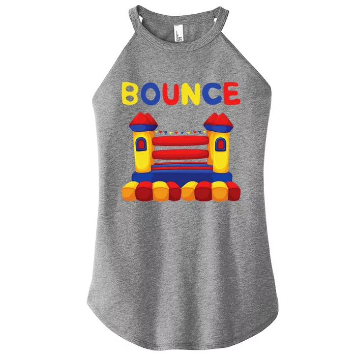 Bouncing House Funny Bounce Castle Birthday Fun Party Gift Women’s Perfect Tri Rocker Tank