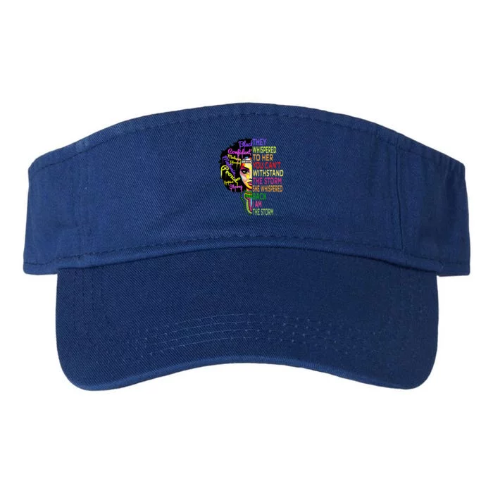 Black History for I Am The Storm Juneteenth Valucap Bio-Washed Visor