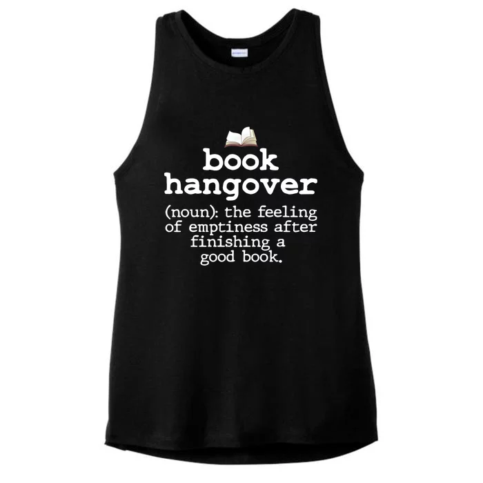 Book Hangover Funny Definition Bookworm Nerd Reading Lover Cool Gift Ladies Tri-Blend Wicking Tank