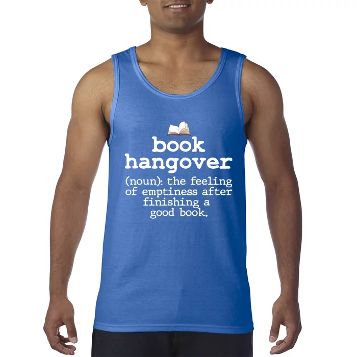 Book Hangover Funny Definition Bookworm Nerd Reading Lover Cool Gift Tank Top