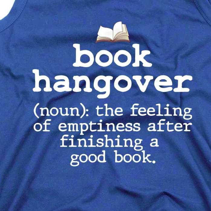 Book Hangover Funny Definition Bookworm Nerd Reading Lover Cool Gift Tank Top