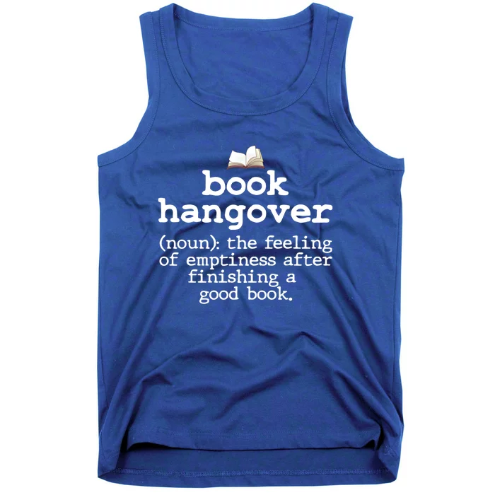 Book Hangover Funny Definition Bookworm Nerd Reading Lover Cool Gift Tank Top